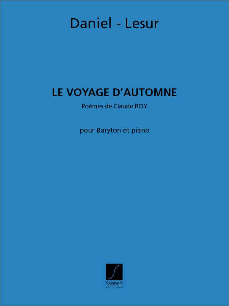 Voyage D'Automne Baryton-Piano